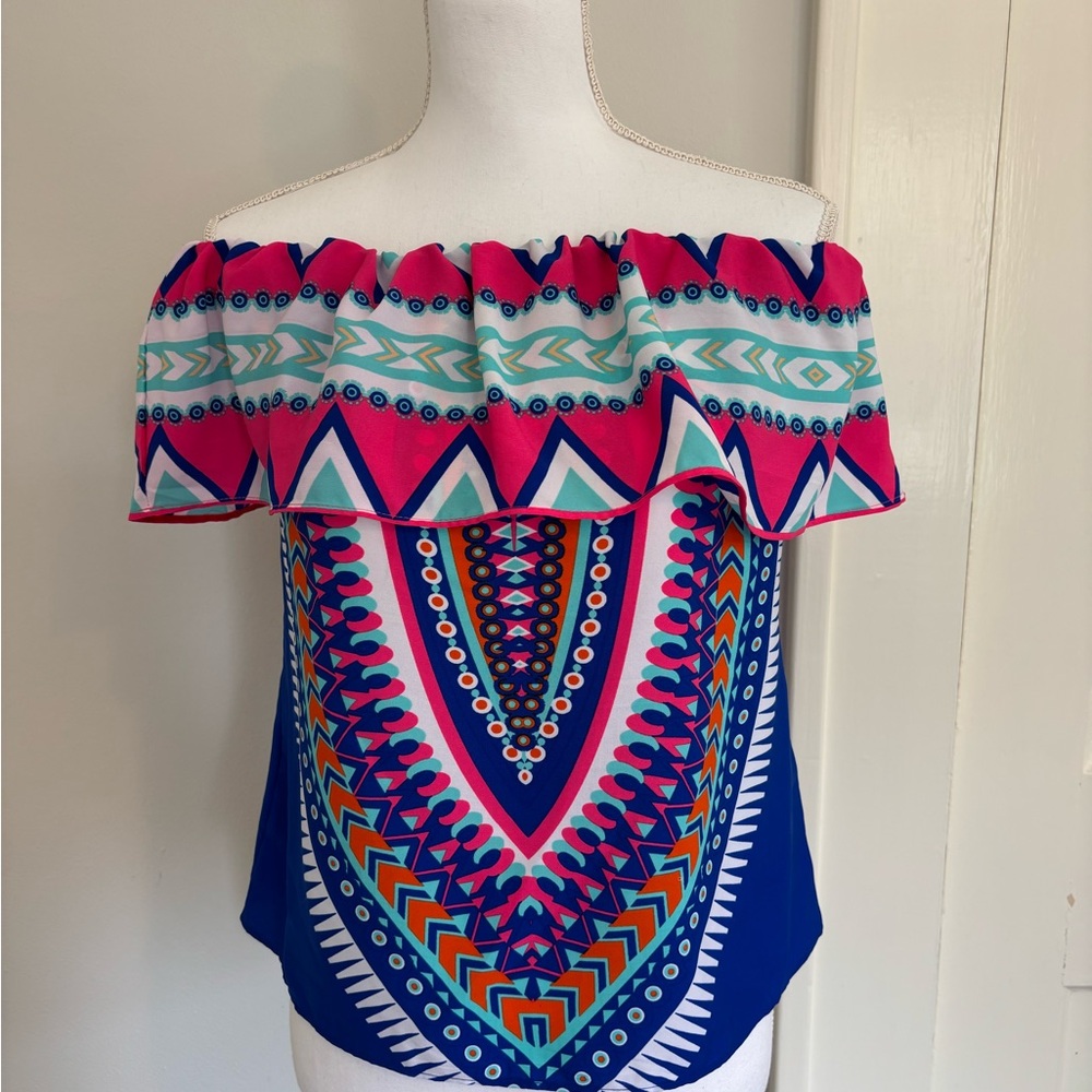 Vibrant Off-Shoulder Top